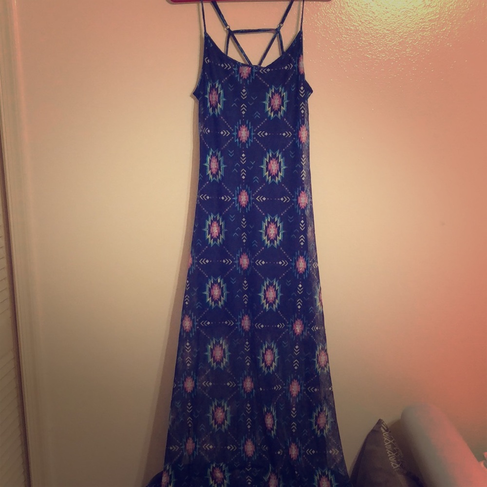 Multi print Maxi dress